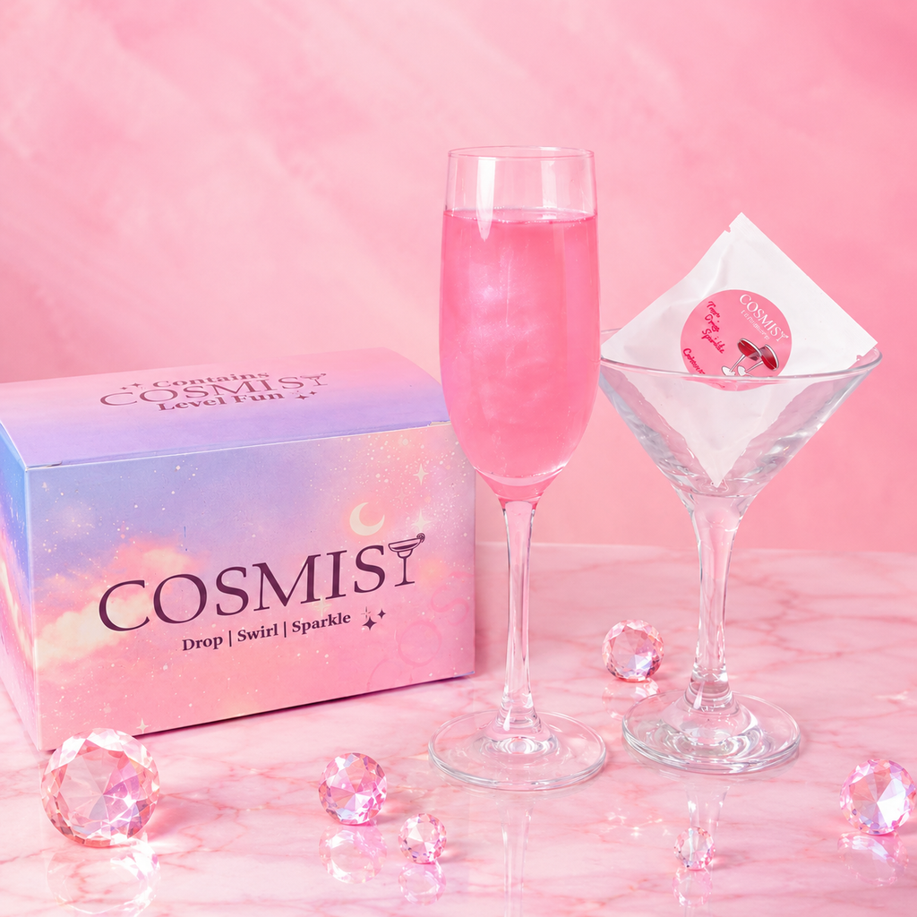 Cosmist Sparkle Bombs — Aurora Rose (Light Red)